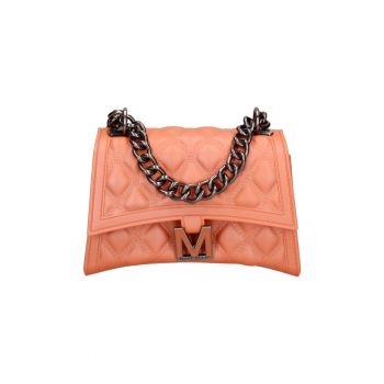 Geanta crossbody de piele ecologica cu bareta de lant