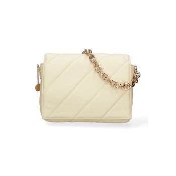 Geanta crossbody de piele ecologica cu bareta lant