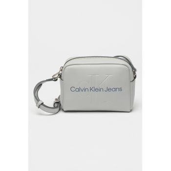 Geanta crossbody de piele ecologica cu logo