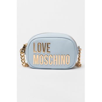Geanta crossbody de piele ecologica cu logo