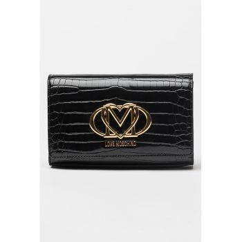Geanta crossbody de piele ecologica cu logo