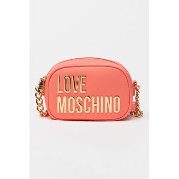 Geanta crossbody de piele ecologica cu logo