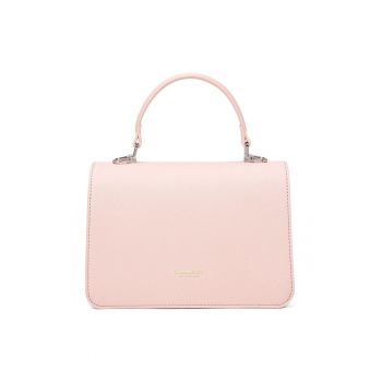 Geanta crossbody de piele ecologica cu logo discret