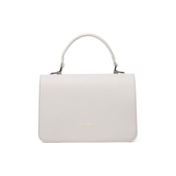 Geanta crossbody de piele ecologica cu logo discret