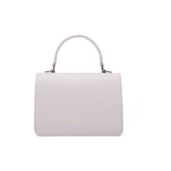 Geanta crossbody de piele ecologica cu logo discret