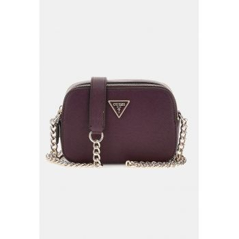 Geanta crossbody de piele saffiano sintetica Noelle