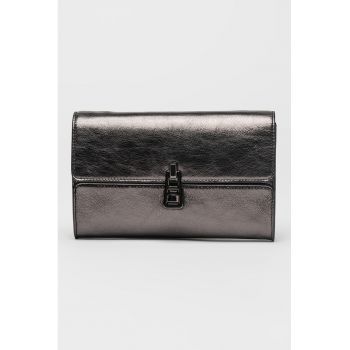 Geanta crossbody din piele cu bareta din lant