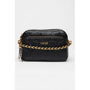 Geanta crossbody din piele ecologica cu logo Camera