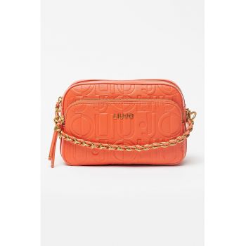 Geanta crossbody din piele ecologica cu logo Camera