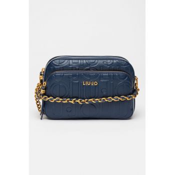 Geanta crossbody din piele ecologica cu logo Camera