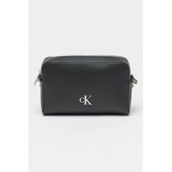 Geanta crossbody din piele ecologica cu logo