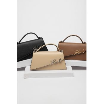 Geanta crossbody din piele Signature Slim