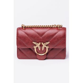 Geanta crossbody mica de piele Love One