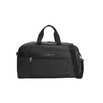 Geanta dama -  Piele ecologica - Cu model - Negru