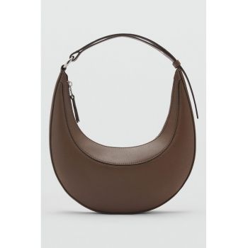 Geanta de piele ecologica cu bareta de umar Crescent Moon