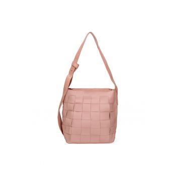 Geanta de piele ecologica cu design patchwork