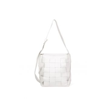 Geanta de piele ecologica cu design patchwork