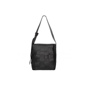 Geanta de piele ecologica cu design patchwork