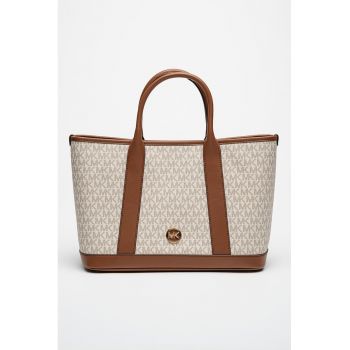 Geanta shopper cu logo si bareta detasabila Luisa