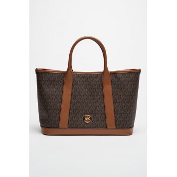 Geanta shopper cu logo si bareta detasabila Luisa
