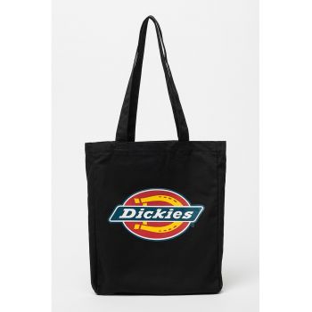 Geanta shopper de bumbac cu imprimeu grafic
