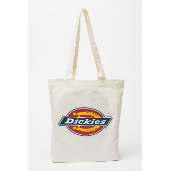 Geanta shopper de bumbac cu imprimeu grafic