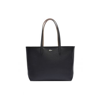 Geanta shopper din piele ecologica cu aspect texturat Anna Petit