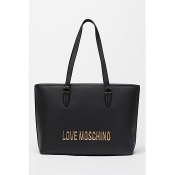 Geanta tote de piele ecologica cu logo
