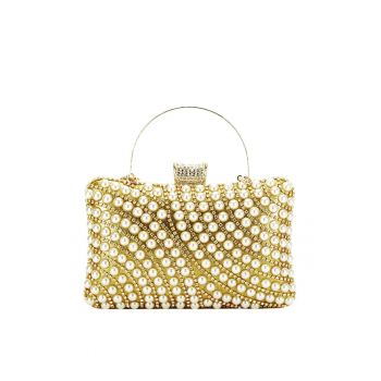 Clutch auriu cu strasuri BYH-802 05 11058