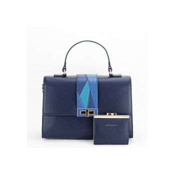 Geanta bleumarin Premium cu portofel CB2400-1 15 15305
