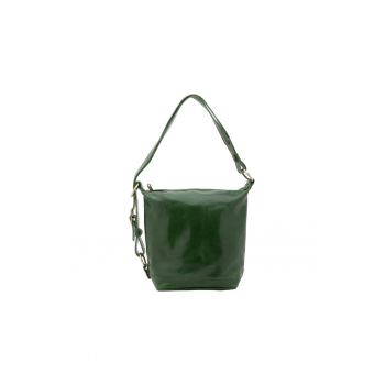 Geanta bucket uni de piele cu bareta ajustabila