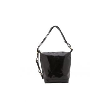 Geanta bucket uni de piele cu bareta ajustabila