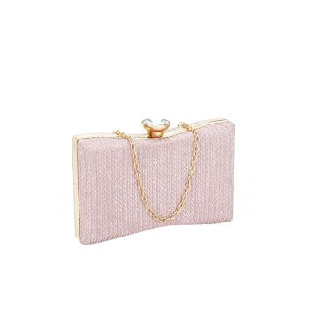 Geanta clutch argintie BJH-22718 05 13316