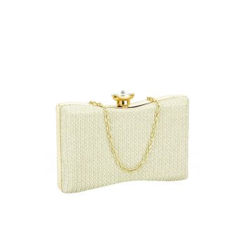 Geanta clutch argintie BJH-22718 05 13316