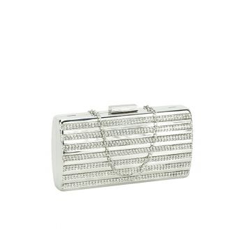 Geanta clutch argintie V-186BB 05 13332
