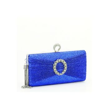 Geanta clutch cu brosa BYH8815 05 Albastru 10839