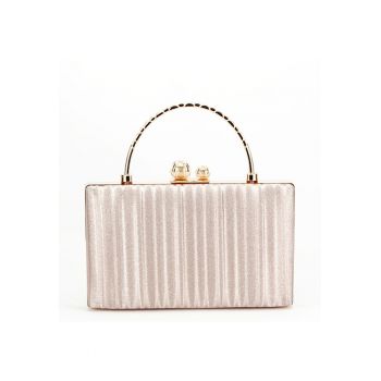 Geanta clutch cu maner BME-622 05 - Auriu rose - 20x12x3