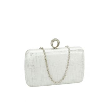 Geanta clutch eleganta alba BFL-22754 05 15249