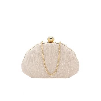 Geanta clutch sampanie cu sclipici BHY-5041 05 12939