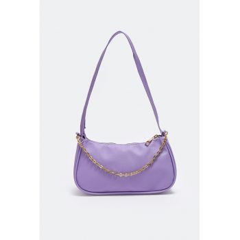 Geanta crossbody cu detalii din lant