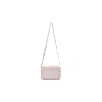 Geanta crossbody cu fermoar si bareta ajustabila