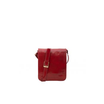 Geanta crossbody de piele cu bareta ajustabila