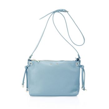 Geanta crossbody de piele cu fermoar