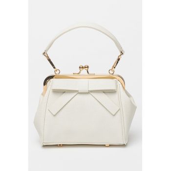Geanta crossbody de piele ecologica cu funda