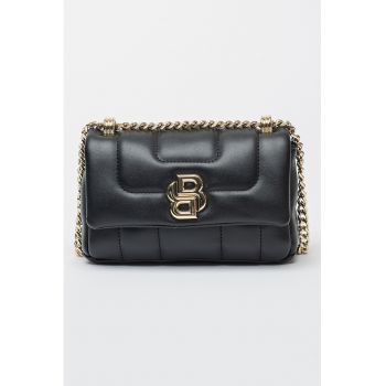 Geanta crossbody din piele ecologica cu bareta din lant