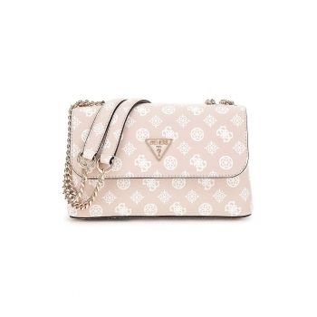 Geanta crossbody din piele ecologica cu model monograma Erica Eco