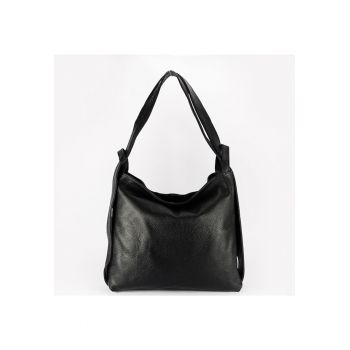 Geanta din piele naturala 2 in 1 negru 8919 132 16265