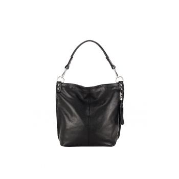 Geanta din piele naturala neagra Suzana 122 9797