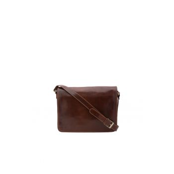 Geanta messenger de piele