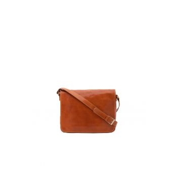 Geanta messenger de piele
